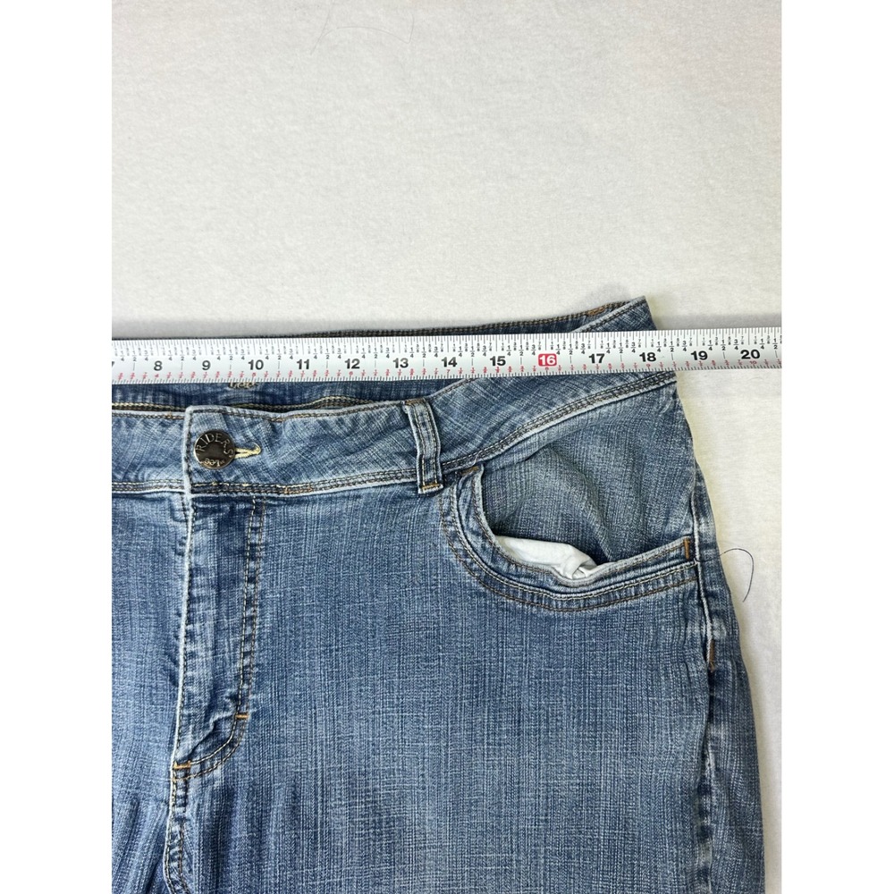 Riders by Lee Womens 18WM Medium Wash Straight Leg Jeans Blue Denim Stretch - Picture 5 of 9